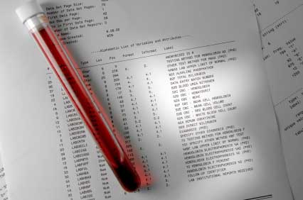 Radiology blood test